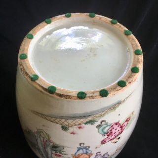 Chinese Famille Rose Porcelain 13.  50” Ginger Jar 9