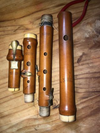 Antique Metzler Boxwood Flute