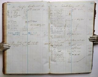 FURNITURE MAKING HANDWRITTEN LEDGER Manuscript Work Diary Blairstown NJ 1880 10