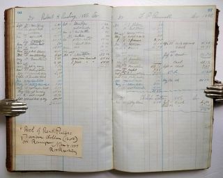 FURNITURE MAKING HANDWRITTEN LEDGER Manuscript Work Diary Blairstown NJ 1880 9