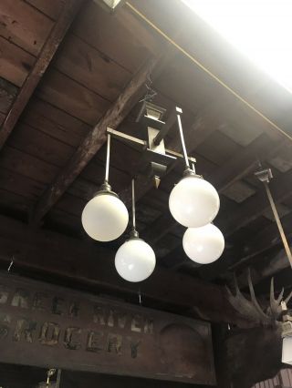 Vintage Arts And Craft Chandelier Ceiling Light 2