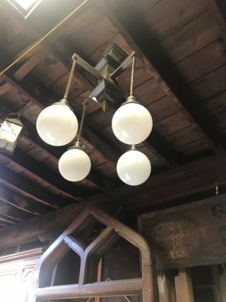 Vintage Arts And Craft Chandelier Ceiling Light 3