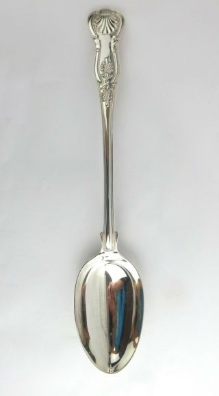 Basting Long Serving Spoon Solid Sterling Silver Kings Pattern Higgins 1861