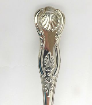 Basting Long Serving Spoon Solid Sterling Silver Kings Pattern Higgins 1861 3