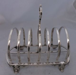 Victorian Silver Toast Rack George Fox London 1874 280g A681117 2