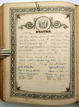 ANTIQUE FAMILY BIBLE Skilton & Camp Connecticut CT Handwritten Genealogy 1814 11