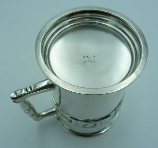 Antique Solid Silver Pint Tankard (Cup,  Mug) 400th Anniversary Queen Elizabeth I 5