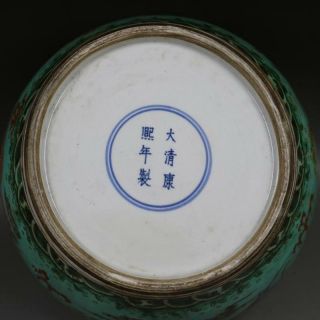 Chinese Da Qing Famille Rose Porcelain Dragon Phoenix jar 5