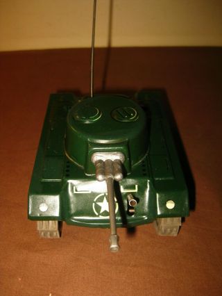 ANTIQUE GERMANY 780 ARNOLD WINDUP LITHO TIN TOY US MILITARY TANK W BOX 1950s 3