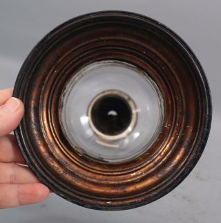 Antique Early 19thC Star Pierced Tin Hand Blown Glass Whale Oil Lantern,  NR 10