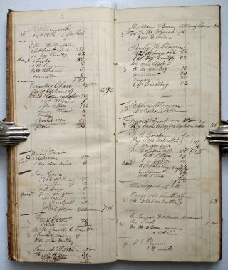 ANTIQUE HANDWRITTEN STORE LEDGER Epping Rockingham County Hampshire NH 1840 11