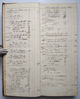 ANTIQUE HANDWRITTEN STORE LEDGER Epping Rockingham County Hampshire NH 1840 4