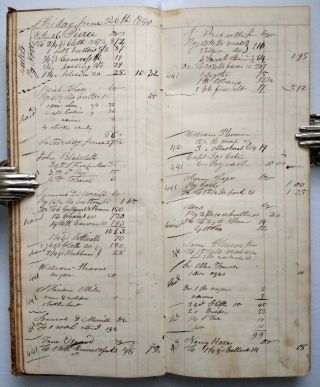 ANTIQUE HANDWRITTEN STORE LEDGER Epping Rockingham County Hampshire NH 1840 7