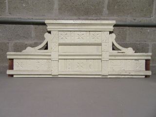 Antique Carved Oak Pediment 45 Inches Wide Architectural Salvage