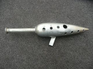 2 RARE OLD FRENCH BRASS OCARINA - 1 with a valve 2