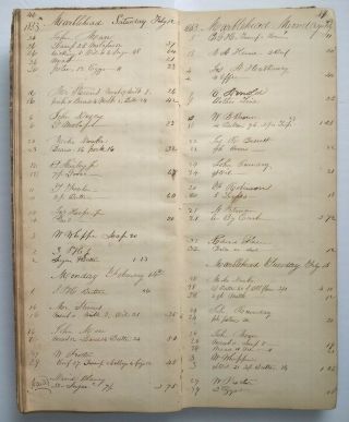 MARBLEHEAD MA Antique Handwritten Ledger/Manuscript Diary/History Genealogy 1852 10