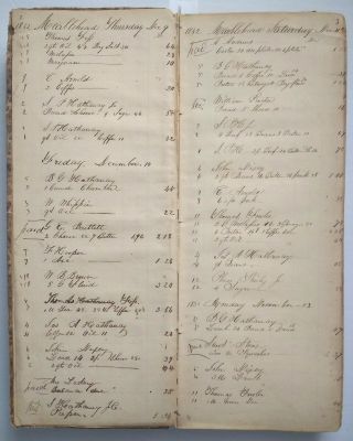 MARBLEHEAD MA Antique Handwritten Ledger/Manuscript Diary/History Genealogy 1852 5