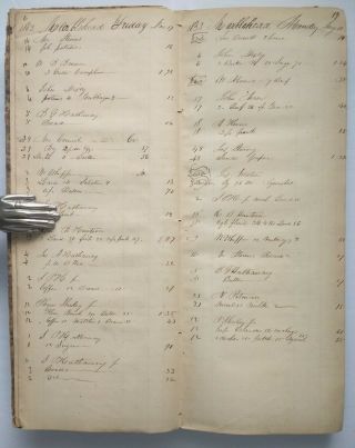 MARBLEHEAD MA Antique Handwritten Ledger/Manuscript Diary/History Genealogy 1852 7