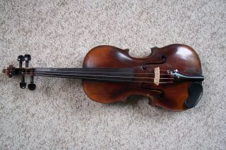Antique Full Size Violin Marked Stainer With Case