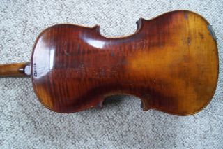 Antique Full Size Violin Marked Stainer With Case 5