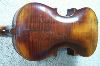 Antique Full Size Violin Marked Stainer With Case 6