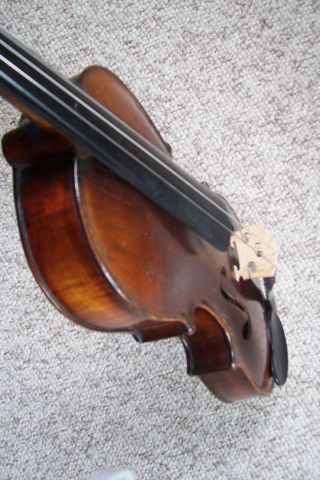Antique Full Size Violin Marked Stainer With Case 8