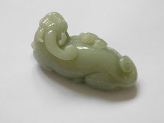 Antique Chinese Jade Pixiu Figure - Qing 5