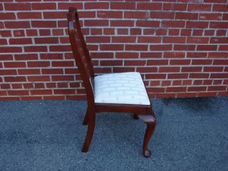 HENKEL HARRIS SOLID CHERRY QUEEN ANNE STYLE DINING SIDE CHAIR 2 4