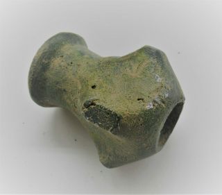 Scarce Circa 1000bce Ancient Luristan Bronze War Mace Authentic Battle Object