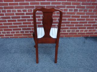 HENKEL HARRIS SOLID CHERRY QUEEN ANNE STYLE DINING SIDE CHAIR 1 3