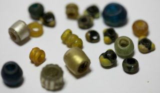 Viking BEADS ANCIENT GLASS rare different color BIG KIT 2