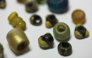 Viking BEADS ANCIENT GLASS rare different color BIG KIT 4