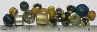 Viking BEADS ANCIENT GLASS rare different color BIG KIT 6