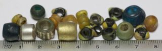 Viking BEADS ANCIENT GLASS rare different color BIG KIT 7