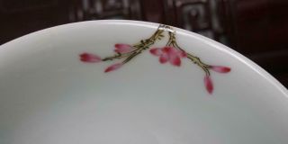 Old Famille Rose Chinese Porcelain Bowl Qianlong MK 5.  91” 6