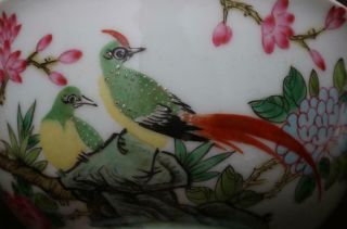 Old Famille Rose Chinese Porcelain Bowl Qianlong MK 5.  91” 9