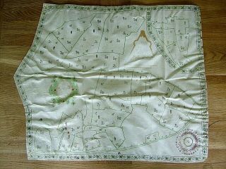 Dated 1638 Vellum Map Of Icklesham Sussex Showing Land Uses Owners Etc
