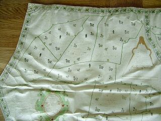DATED 1638 VELLUM MAP OF ICKLESHAM SUSSEX SHOWING LAND USES OWNERS ETC 5