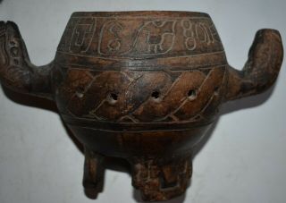 Orig $1099 Wow Pre Columbian Mayan Classic Incensesario 7in Prov
