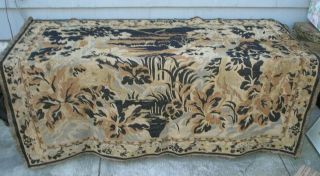 Large Antique Tapestry Birds Etc