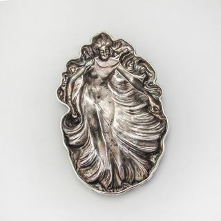 Art Nouveau Pin Tray Sterling Silver Unger Brothers 2