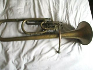Antique French Saxhorn By L.  Gerin For Restoration