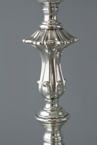 A Very Good Silver Table Candlesticks Sheffield 1839 7