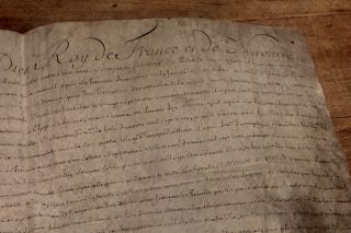 1763 parchment Manuscript royal king Louis XV signature university chai 4