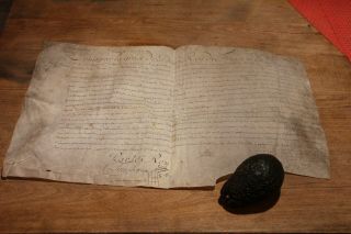 1763 parchment Manuscript royal king Louis XV signature university chai 7