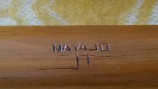 Signed Darrell Bedoni Navajo Cedar,  Native American,  Medicine Man,  Love Flute 3