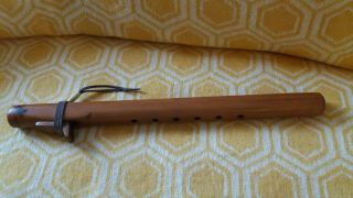 Signed Darrell Bedoni Navajo Cedar,  Native American,  Medicine Man,  Love Flute 5