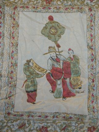 Vintage French Print Chinese Story Scene Tapestry 115x79cm (A432) 8