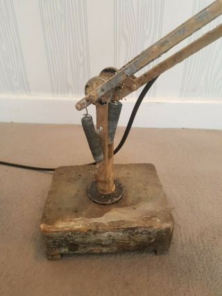 Vintage Herbert Terry Anglepoise Lamp Rare 5C/1079 Type WWII RAF Air Ministry 10