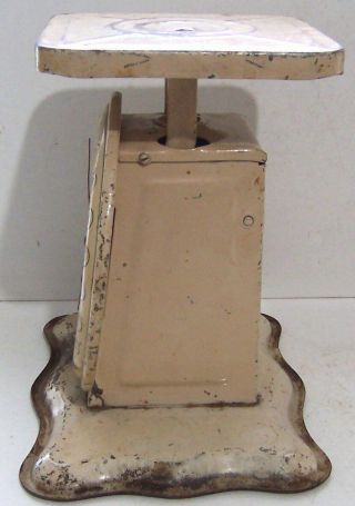 Vintage Metal PELOUZE Family Scale Deluxe Farm Art Deco Kitchen 24 Lb 2